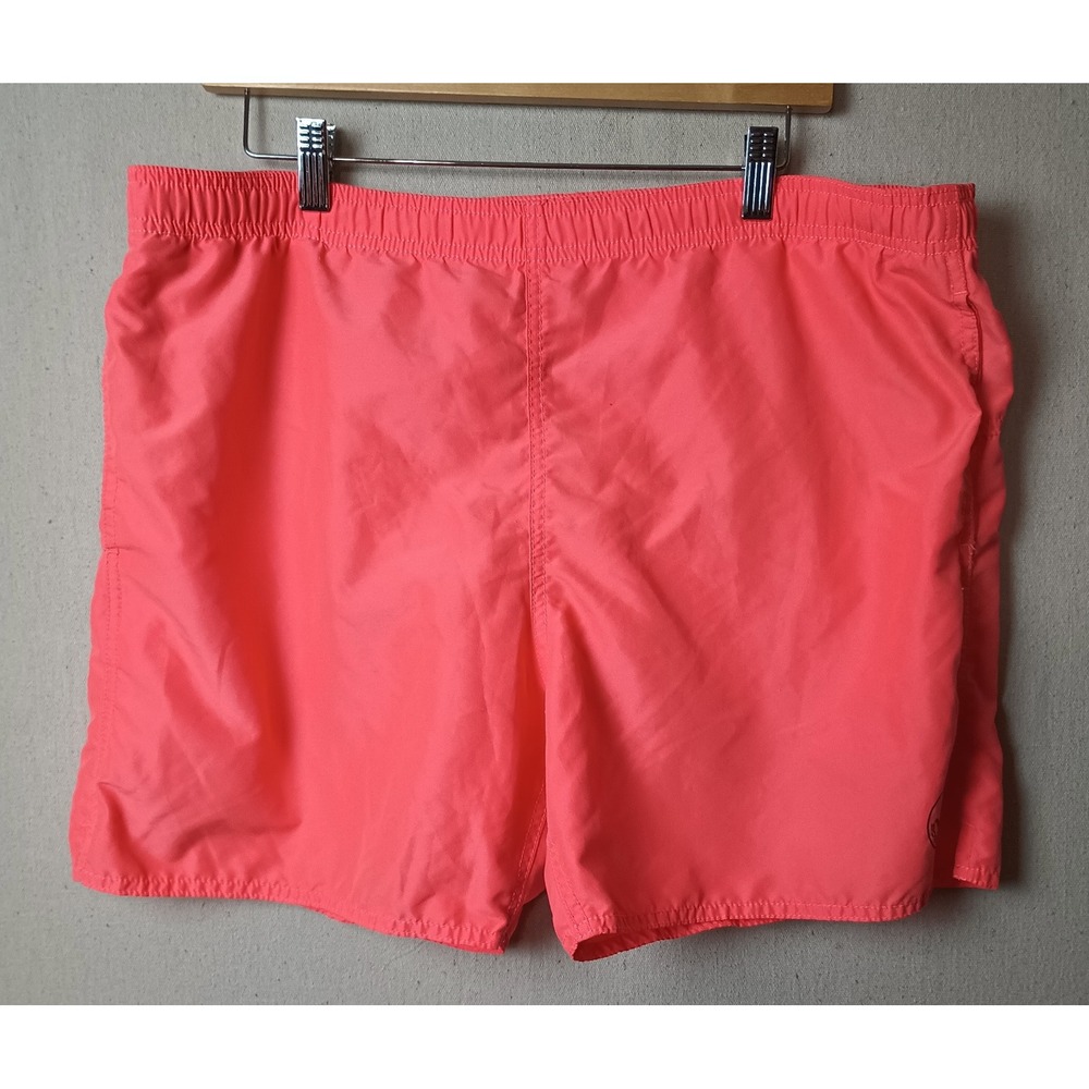 Body Glove Swim Trunks Neon Coral Elastic Waist Beach Shorts Size Large‎ X